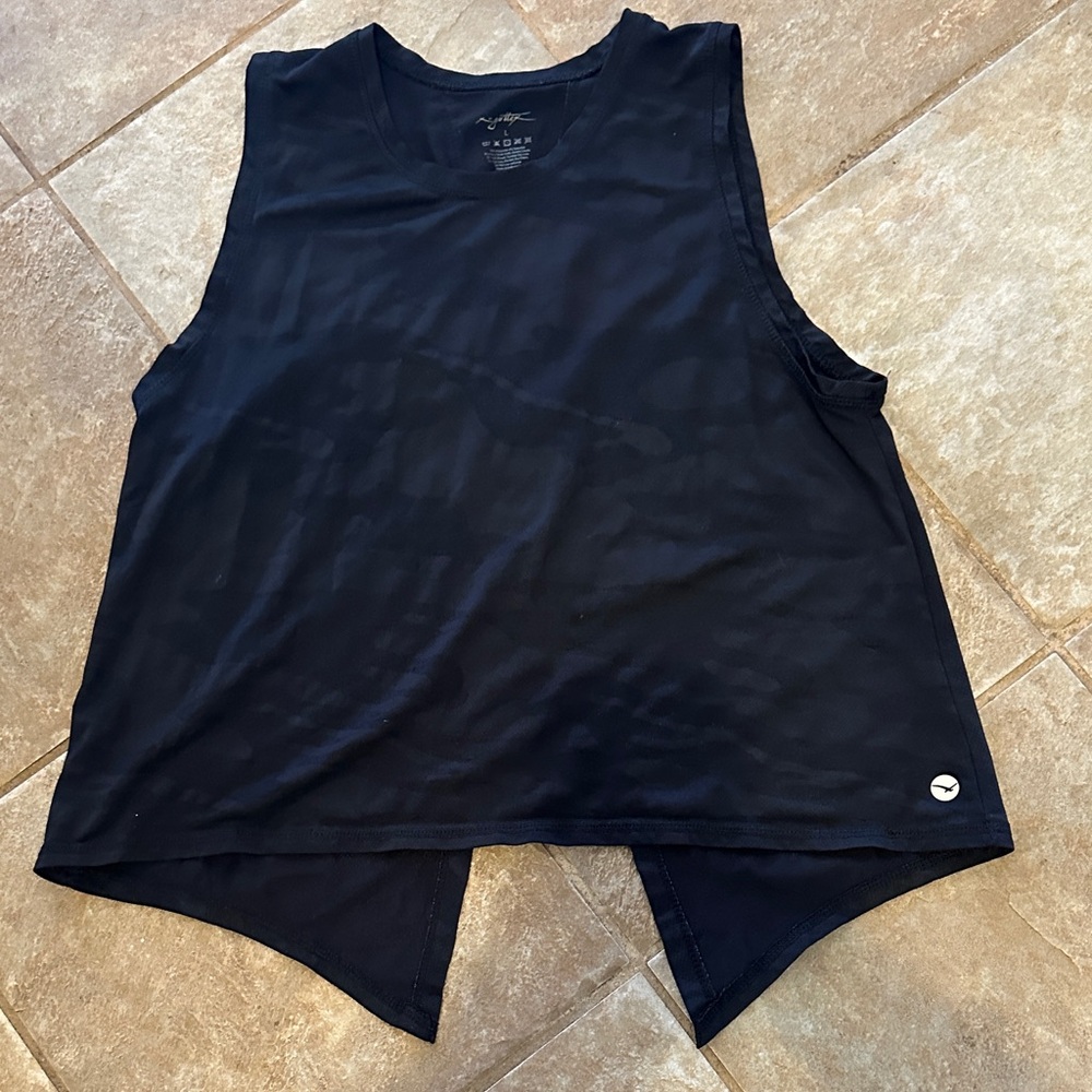 Gottex Black Muscle Tank Top